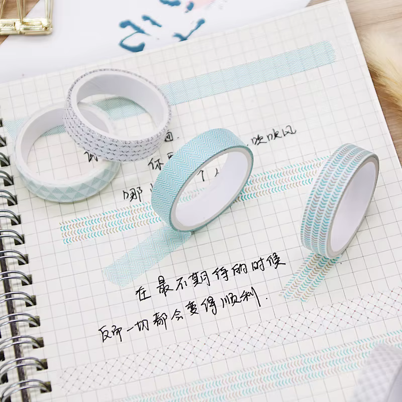 Ensemble de rubans Washi Kawaii pour scrapbooking