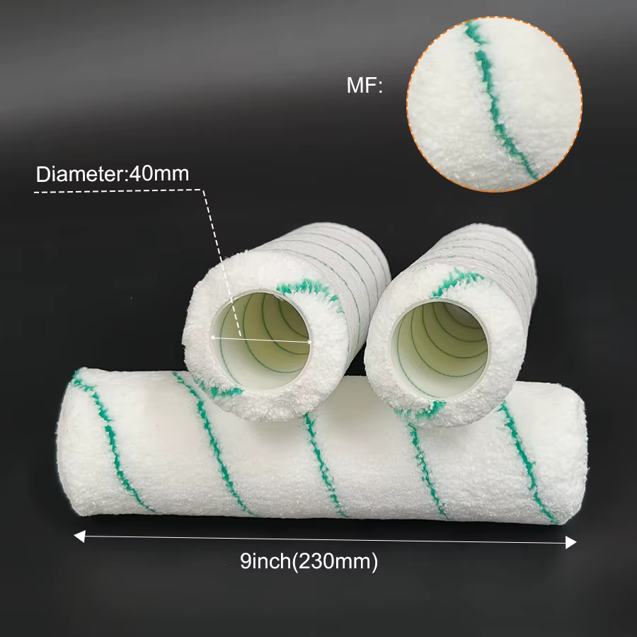 10 rouleaux de peinture en microfibre tissée de 9 pouces x 1