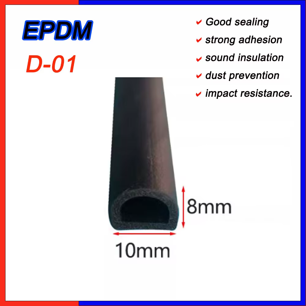 Bande d'étanchéité autocollante EPDM de 1/3/5 mètre