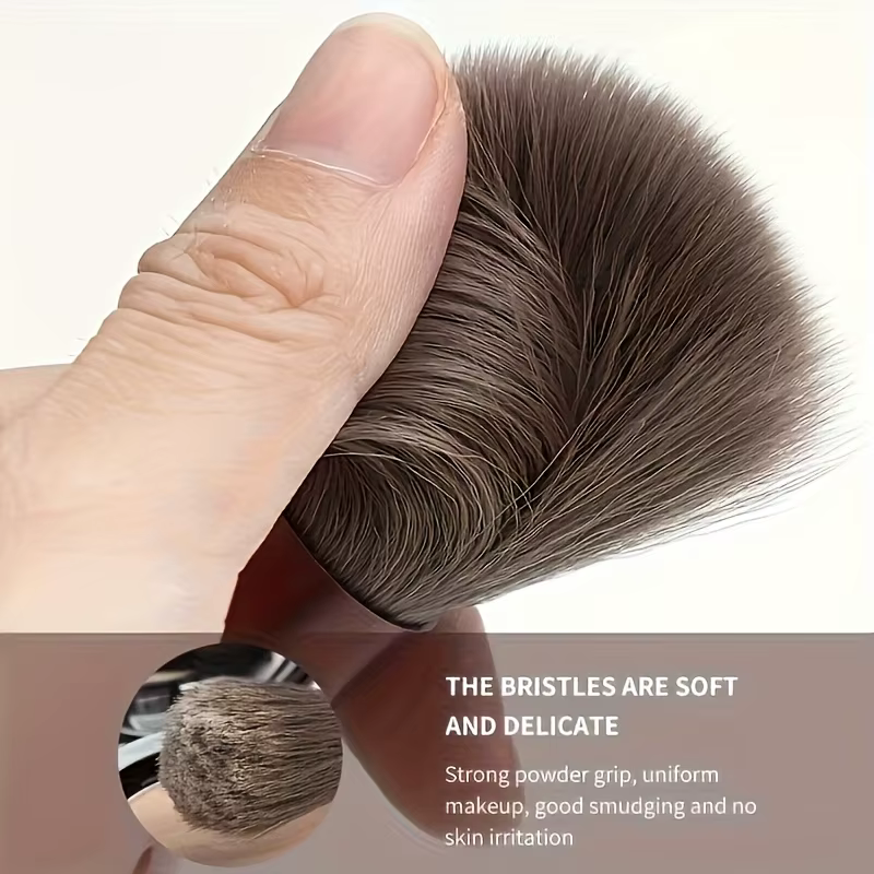 Ensemble de pinceaux de maquillage professionnels - Pinceaux cosmétiques doux et moelleux pour le fond de teint, la poudre, les fards à paupières et le blending, outils de beauté