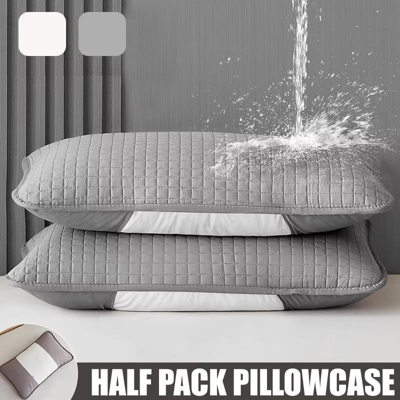 Housse de coussin à Clip, couche d'isolation d'huile de tête, étui de Protection imperméable, Anti-acariens, Protection du noyau d'oreiller (sans oreiller) 72x45cm