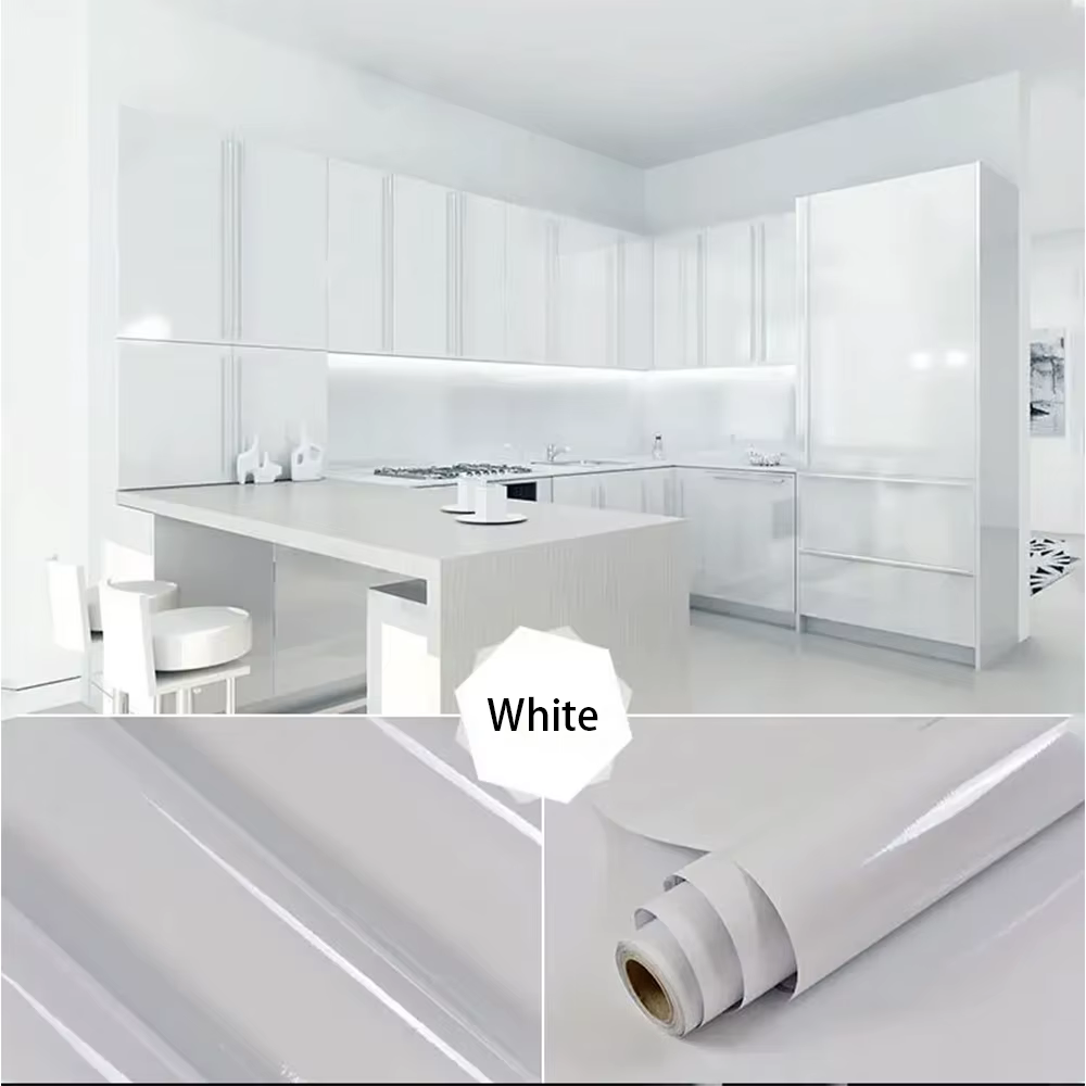 Film décoratif blanc perle pour bricolage