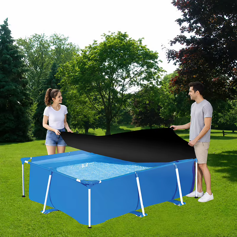 Bâche de protection rectangulaire imperméable pour piscine