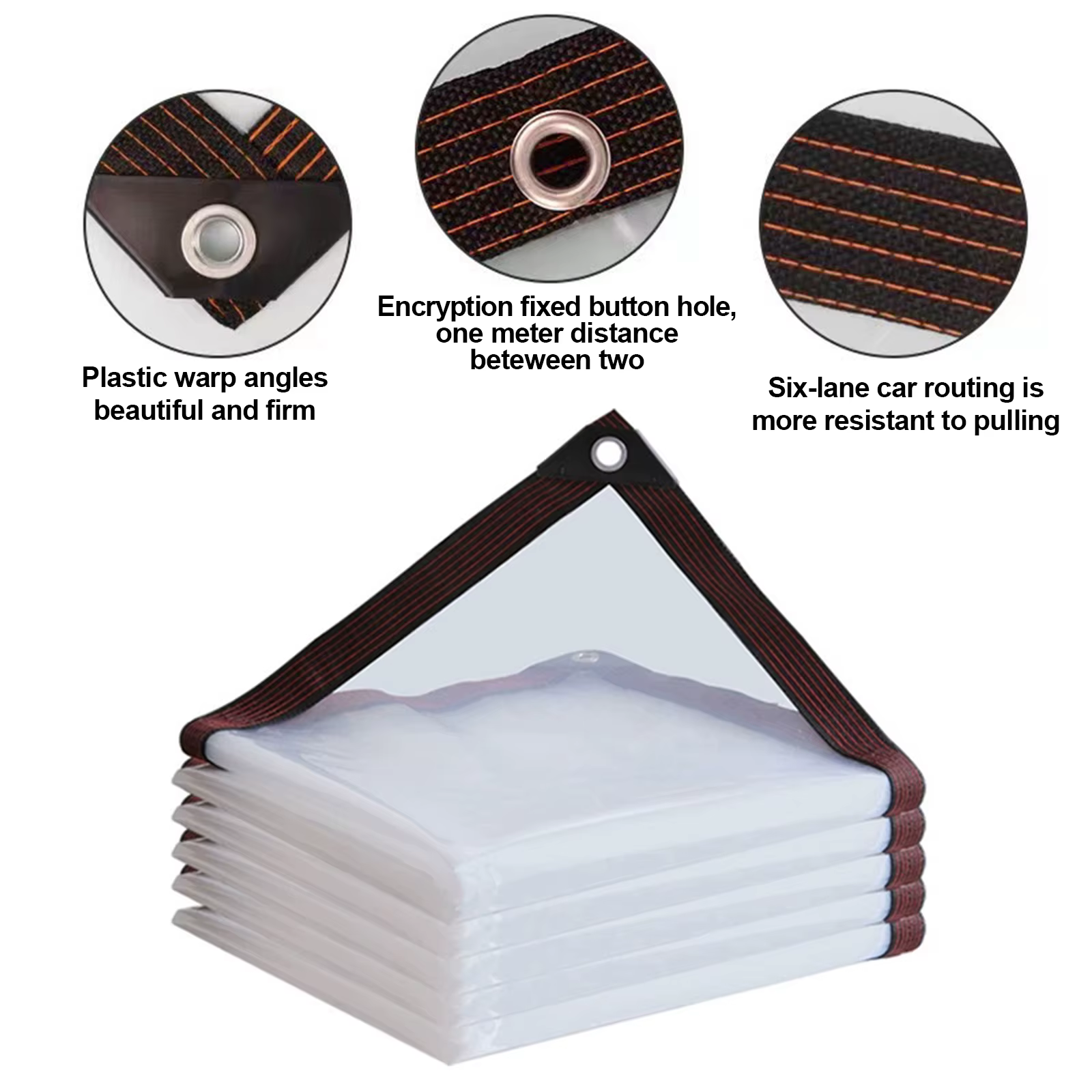 Bâche imperméable transparente épaisse pour jardin