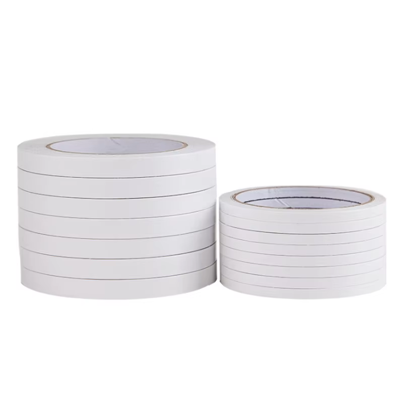 10 rouleaux de ruban adhésif fort autocollant Double face 8M Ultra-mince blanc pour l'artisanat de bureau à domicile