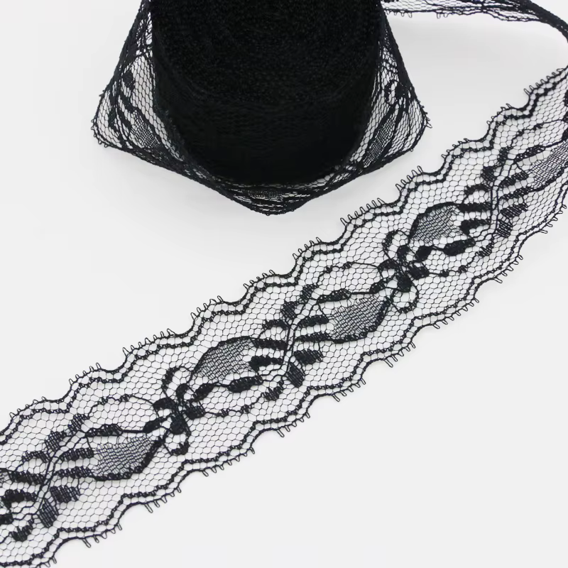 (10 Yards/Rouleau) Ruban en dentelle noire