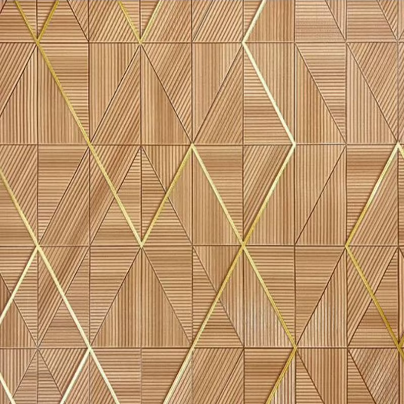 Rouleau de papier peint rayé contemporain