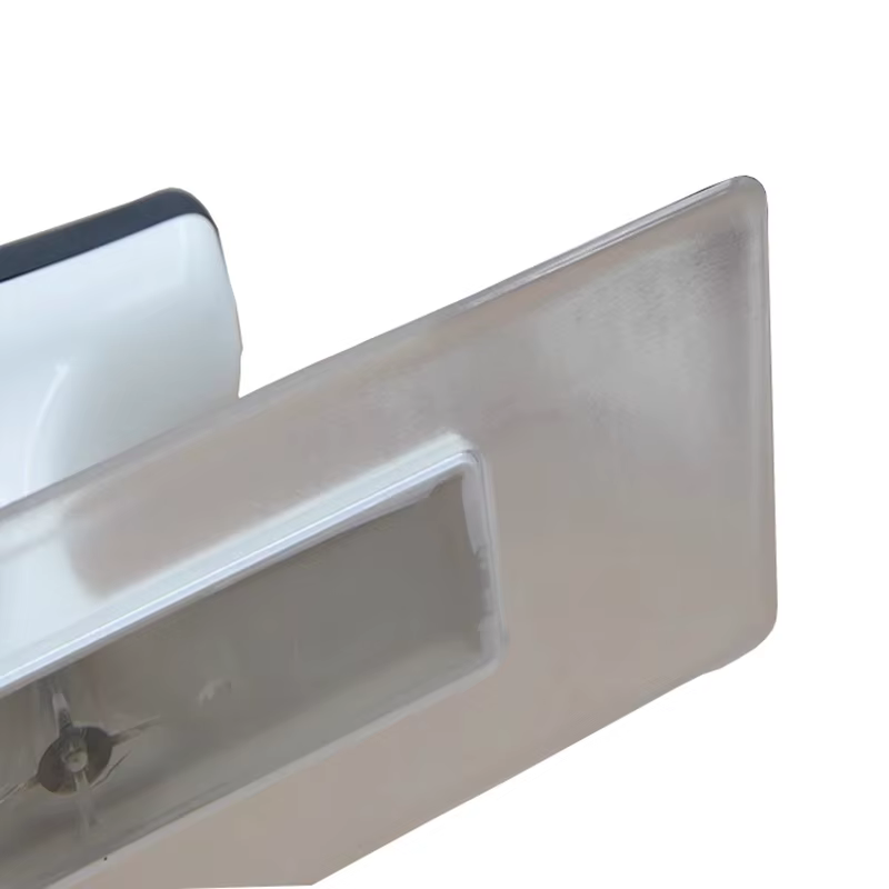 Truelle de finition transparente en plastique avec poignée blanche confortable
