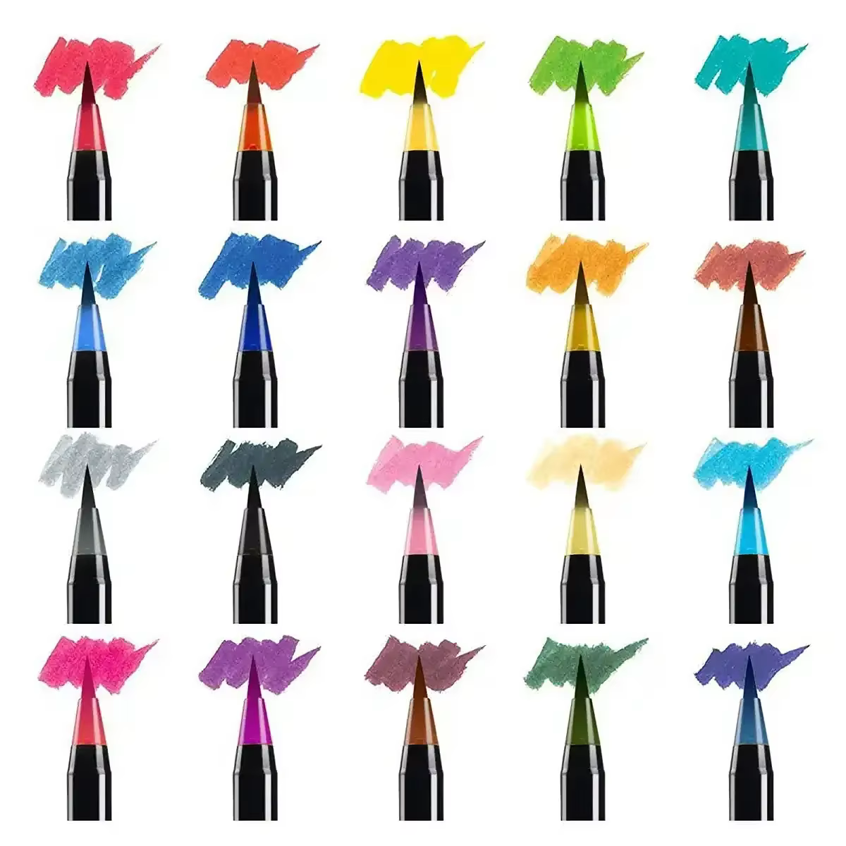 Ensemble de 20 + 1 pinceaux pour aquarelle