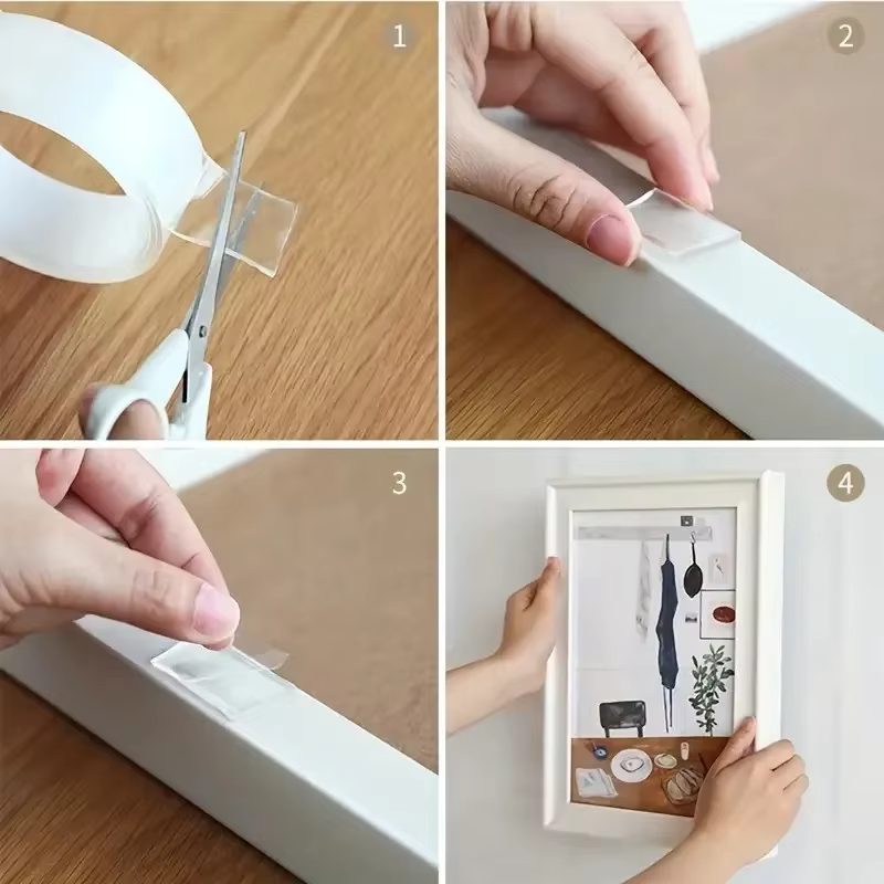 Ruban adhésif double face transparent