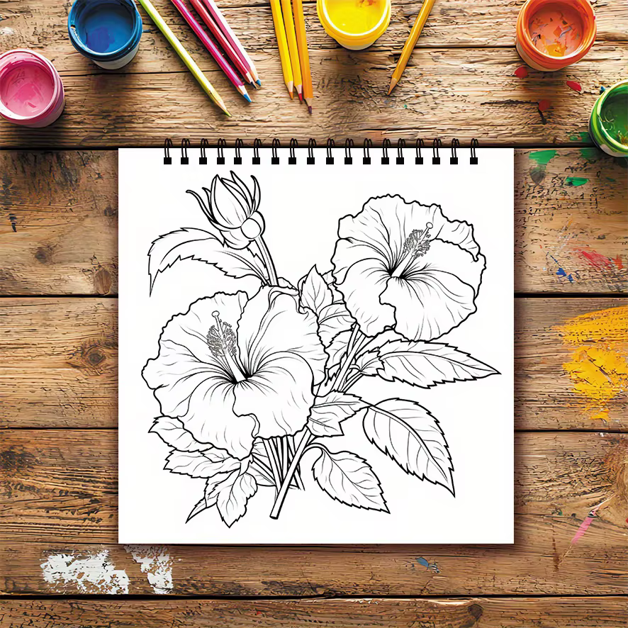 Livre de coloriage de fleurs pour adultes - 8