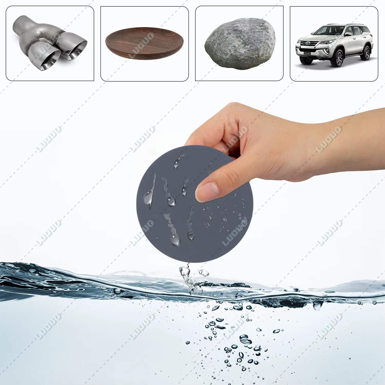 Papier de verre rond pour polissage à sec