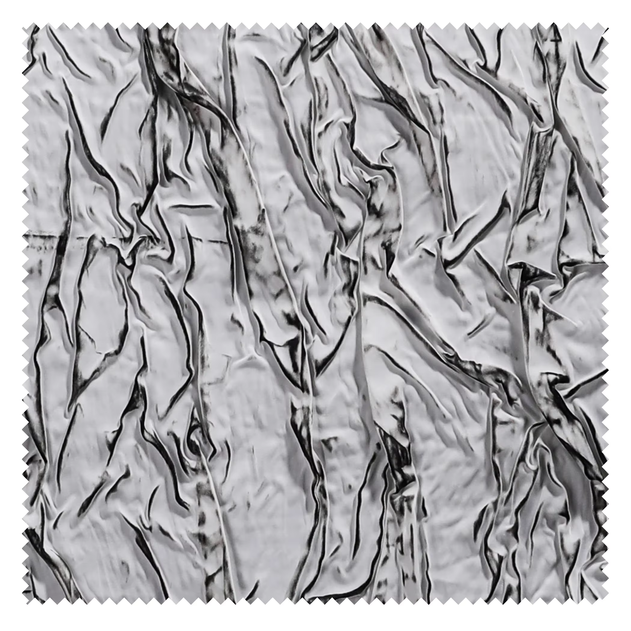 Tissu gaufré Bergame, peinture blanche