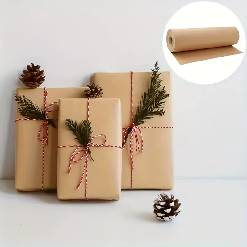 1 rouleau de papier Kraft marron