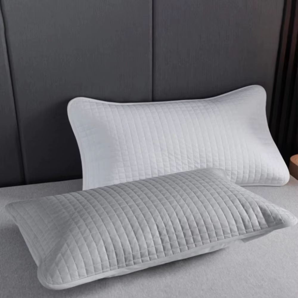 Housse de coussin en coton, couche isolante, anti-acariens, protection du noyau du coussin, protection contre l'huile de la tête, housse de coussin imperméable, protection ménagère