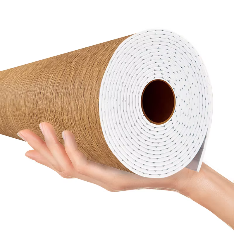 Papier peint auto-adhésif à grain de bois épais