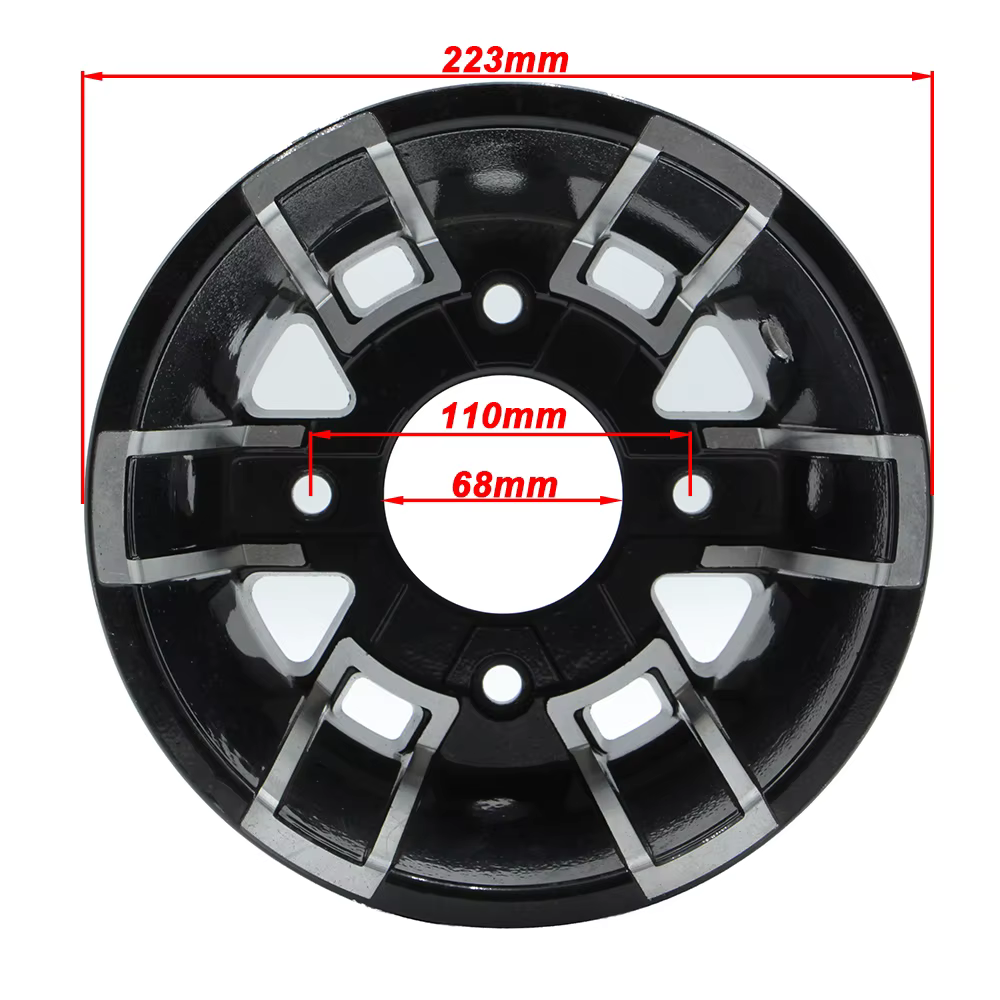 Roues en aluminium à vide de 8 pouces pour ATV, adaptées aux quads, motos à 4 roues, karts, pneus 19x7-8 18x9.50-8
