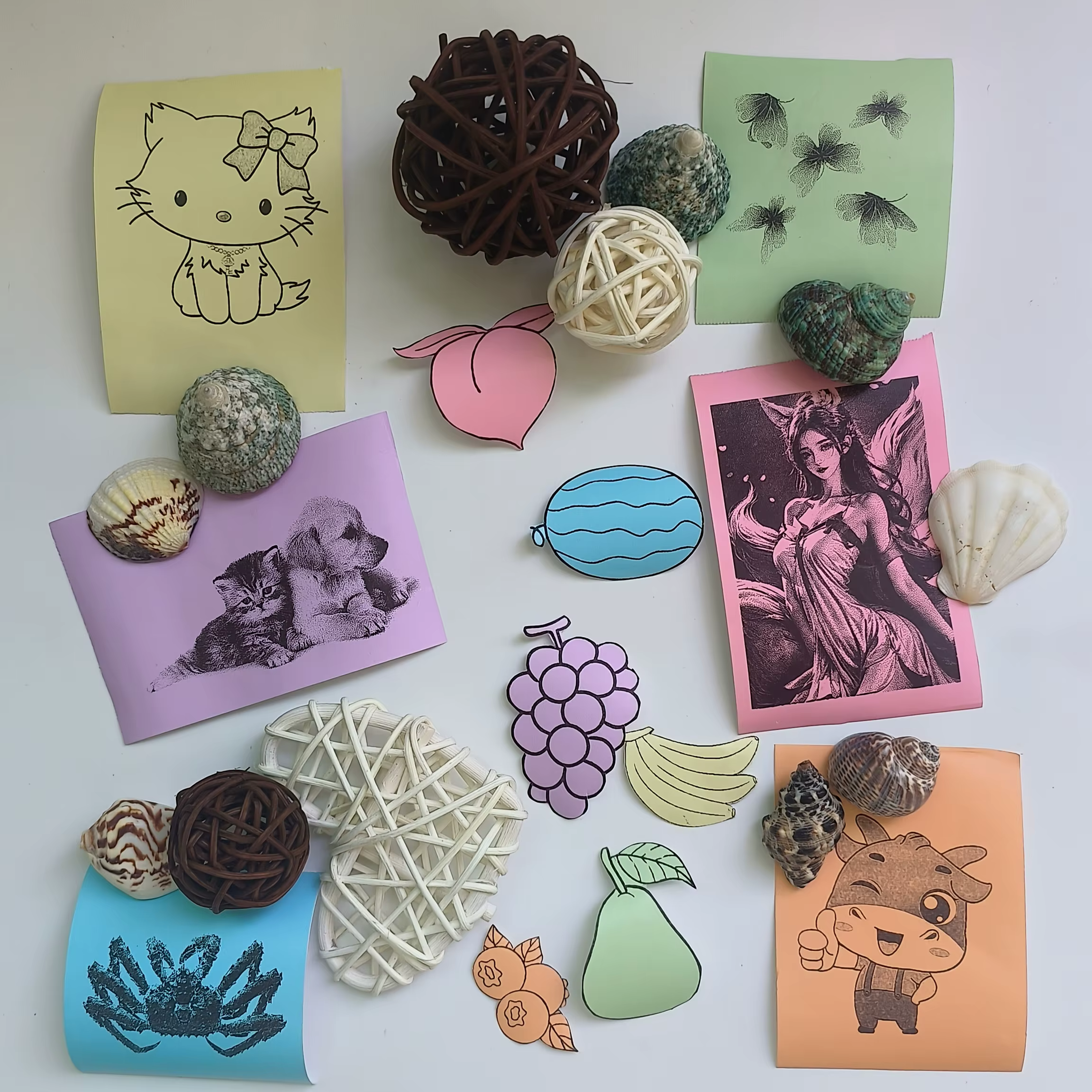 Papier thermique pour mini imprimantes de poche et imprimantes attachées par appareil photo - Papier d'impression couleur portable avec rendu couleur standard