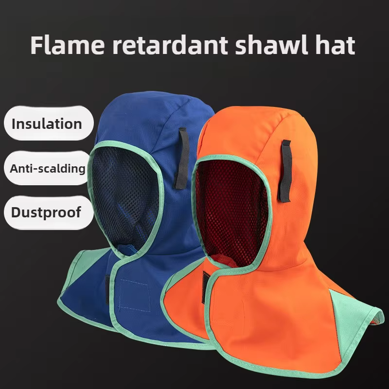 Casque de soudage, capuche de protection complète, lavable et respirante, couvre-cou de soudage, capuchon de protection ignifuge