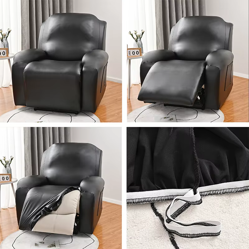 Juste de canapé inclinable en cuir PU imperméable
