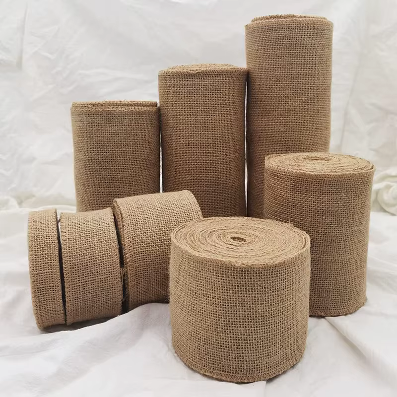 Rouleau de ruban en toile de Jute naturelle