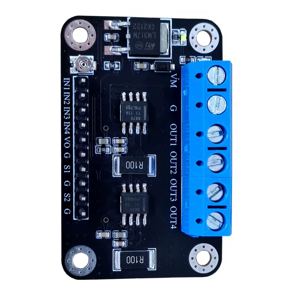 Drv8870 Module d'entraînement de moteur double canal haute puissance pilote cc 6.5 V-45 V carte de régulation de vitesse PWM avec Protection contre les surintensités