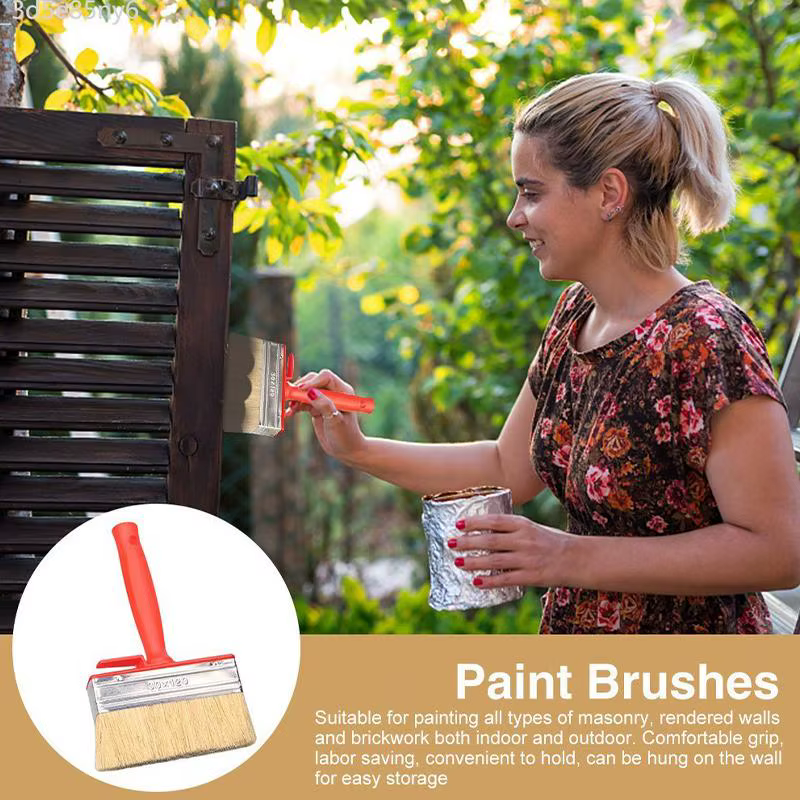 Pinceau à peinture à tête plate lisse pour peindre les murs