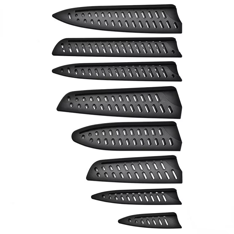 Gaine de couteau de cuisine, couvre-couteau en plastique noir, couvercle de protection de lame de couteau, étui de protection, accessoires de cuisine