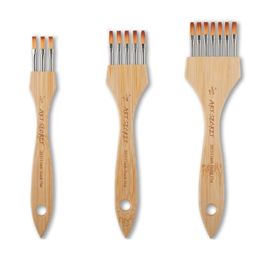 Pinceau de peinture multi-dents rond/plat