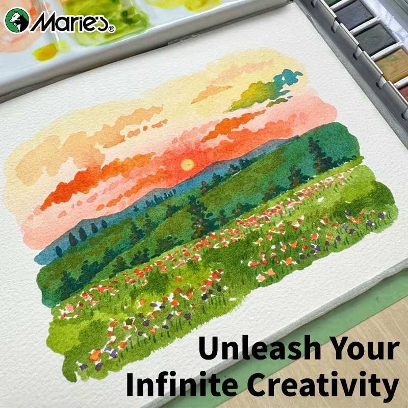Pinceau aquarelle de voyage Marie's pour artistes