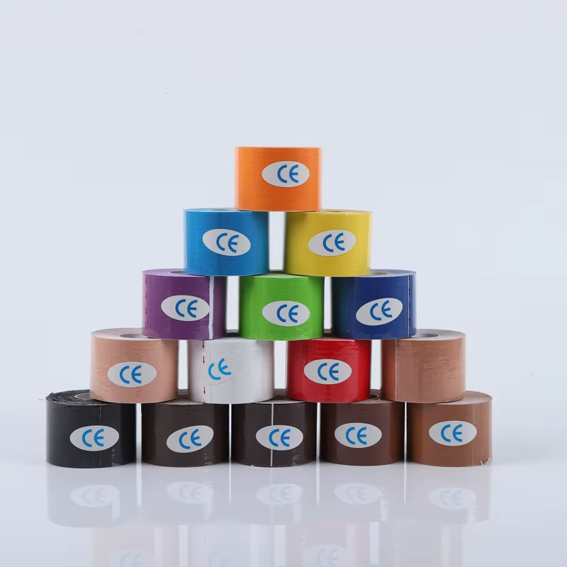 Bande autocollante de kinésiologie imperméable pour sport, Bandage athlétique, protection de récupération musculaire, cerclage, soulagement de la douleur, Tennis, gymnastique