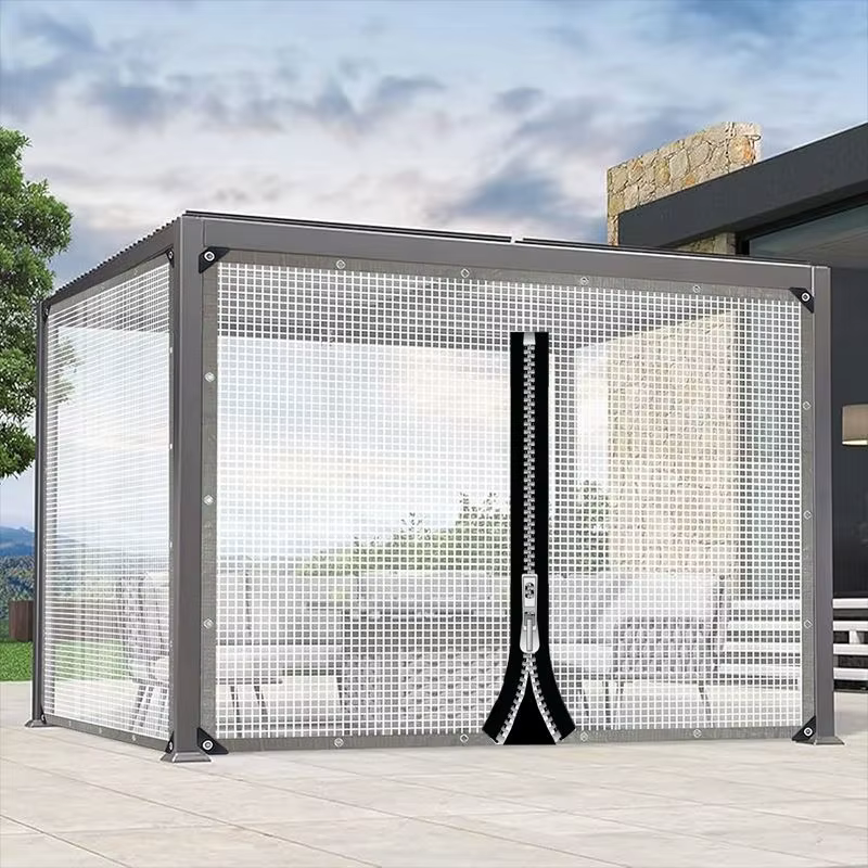 Bâche imperméable extérieure de 0.33MM avec la fermeture éclair