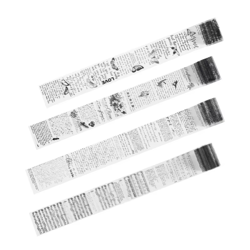 Journamm 50mm * 3m lettres Vintage bandes PET bricolage Scrapbooking planificateurs décor Journal indésirable étanche
