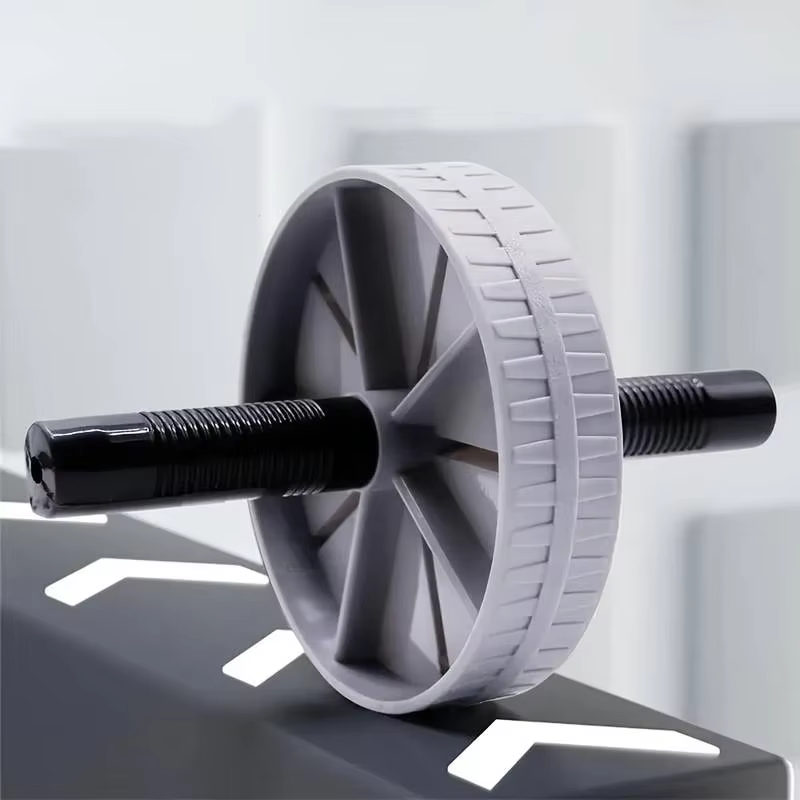 Rouleau d'entraînement abdominal silencieux domestique, roue d'exercice abdominale pour l'entraînement, la musculation, la taille et l'amincissement, 1PC