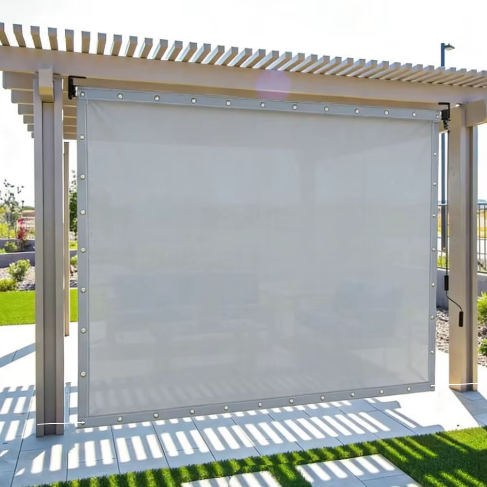 Grande bâche imperméable avec œillets pour ombrage de jardin