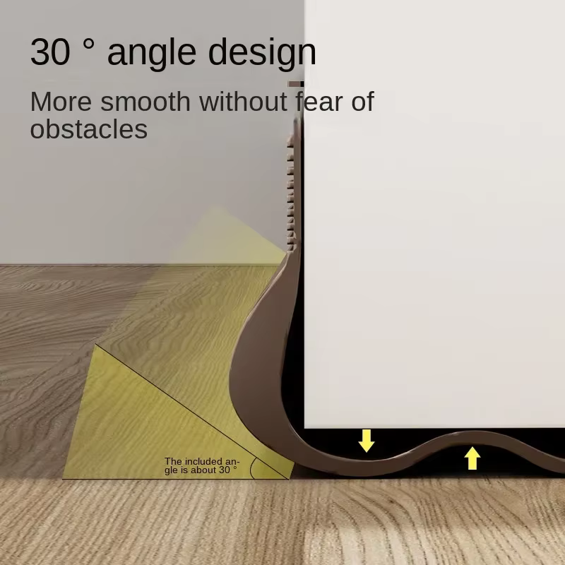 Bande d'étanchéité Flexible en PVC pour bas de porte