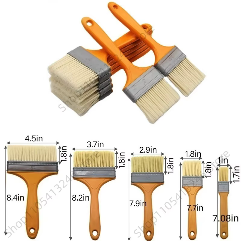 Lot de 5 pinceaux en plastique de 1 à 5 pouces