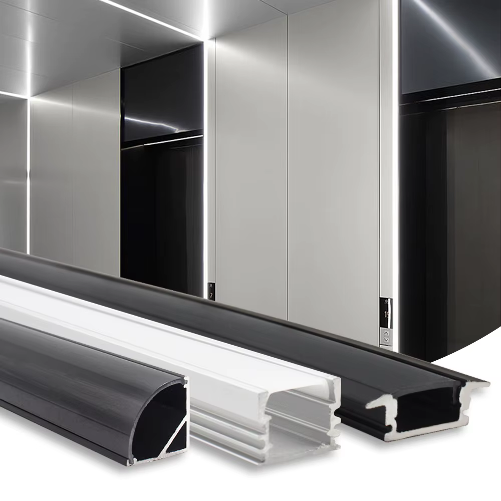 Profilé en aluminium pour bande LED encastrée