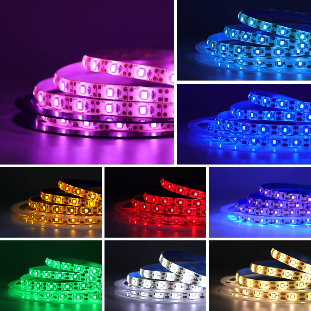 5V 2835 LED bande lumineuse USB 60 LED s/m Flexible Fita LED bande avec interrupteur blanc chaud blanc LED étanche lumières pour la décoration de la pièce
