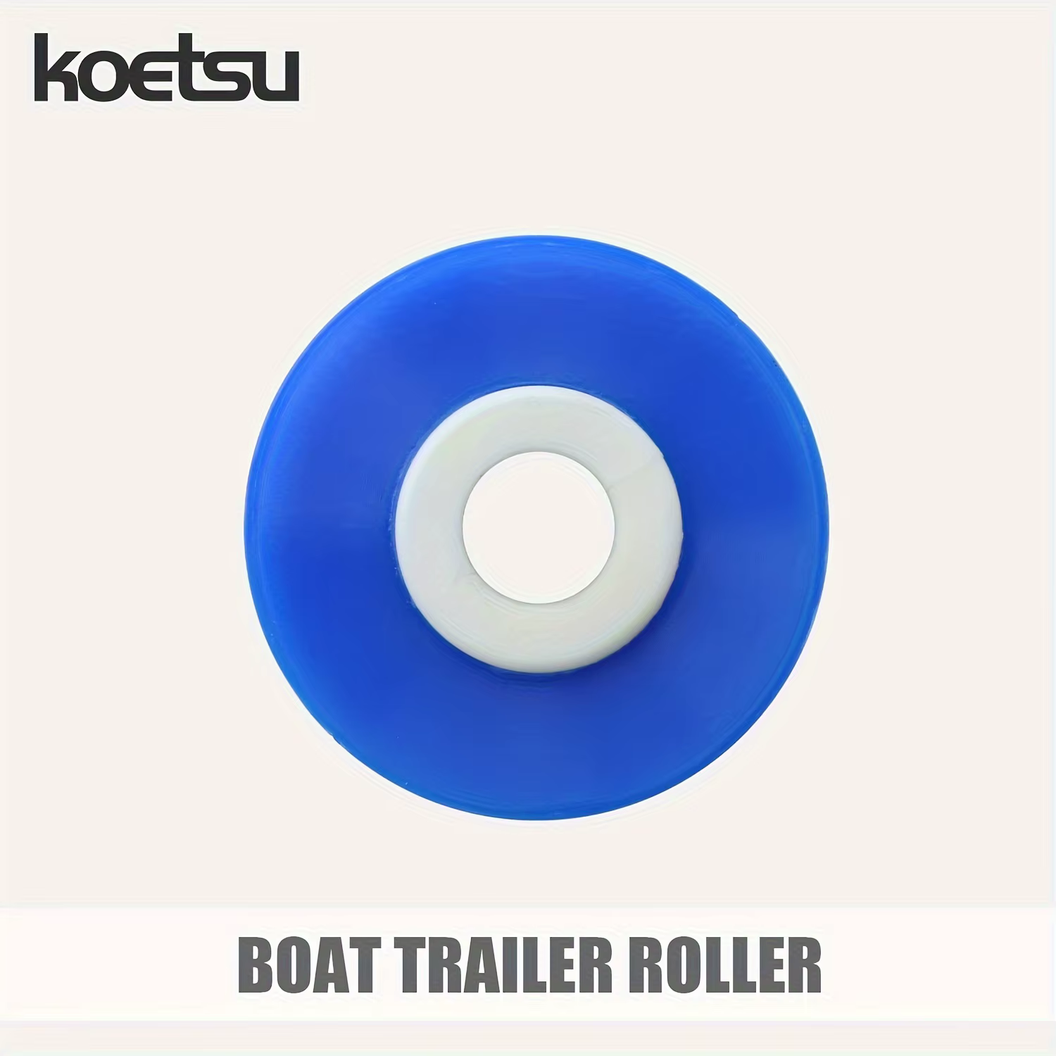 KOETSU 1 pièces bleu, Kit d'assemblage de rouleau de quille centrale de remorque de bateau, adapté à la poulie de quille de bateau en caoutchouc de roue de remorque de bateau à moteur