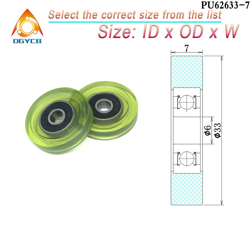 1 rouleau en PU enduit 6x30x18 PU62630-18 DE 30mm