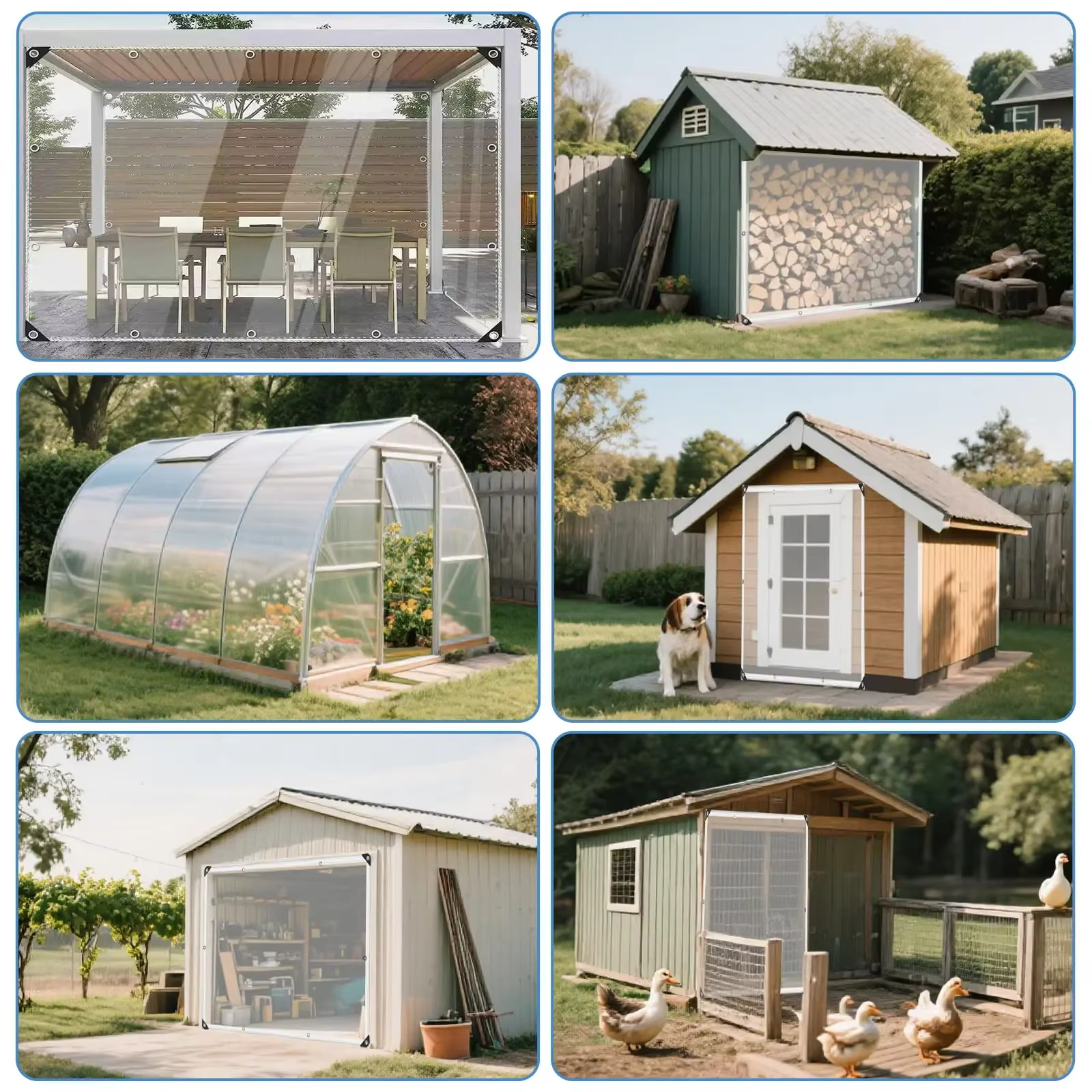 Bâche en PVC transparent 0