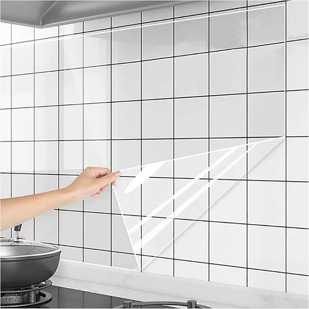 Papier peint transparent auto-adhésif décoratif