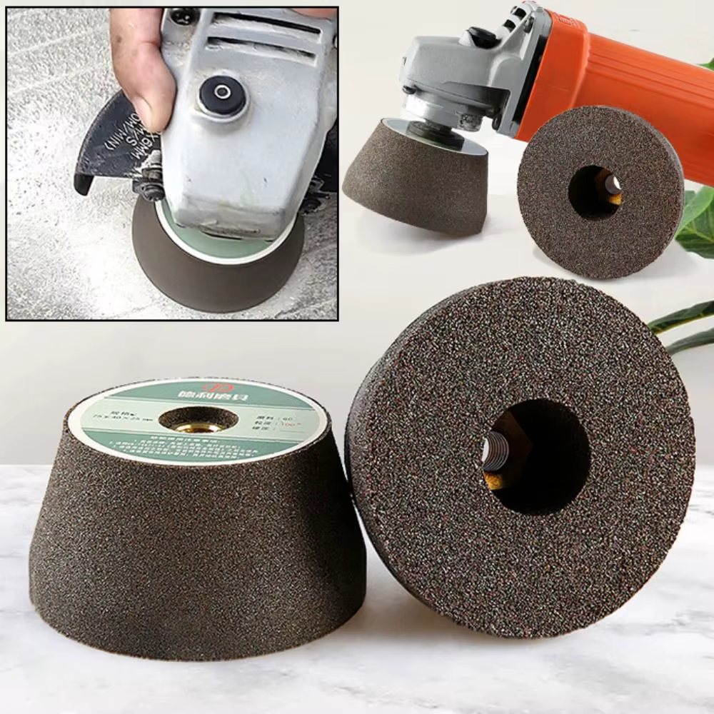 Disque de ponçage émeri pour meuleuse d'angle