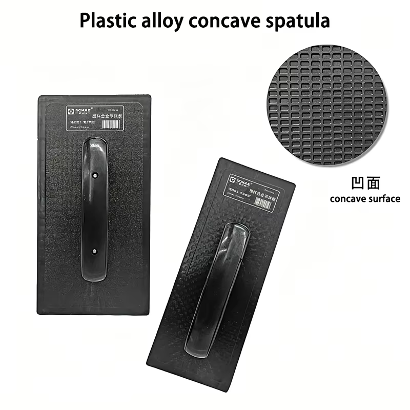 Plaque de plâtrage en alliage plastique à surface concave
