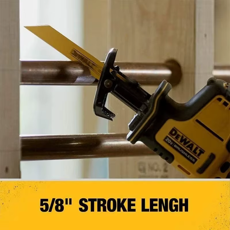 Scie sauteuse DEWALT DCS369 20V MAX*, à une main, sans fil, la machine polyvalente pour une coupe rapide du bois, du métal et des tuyaux