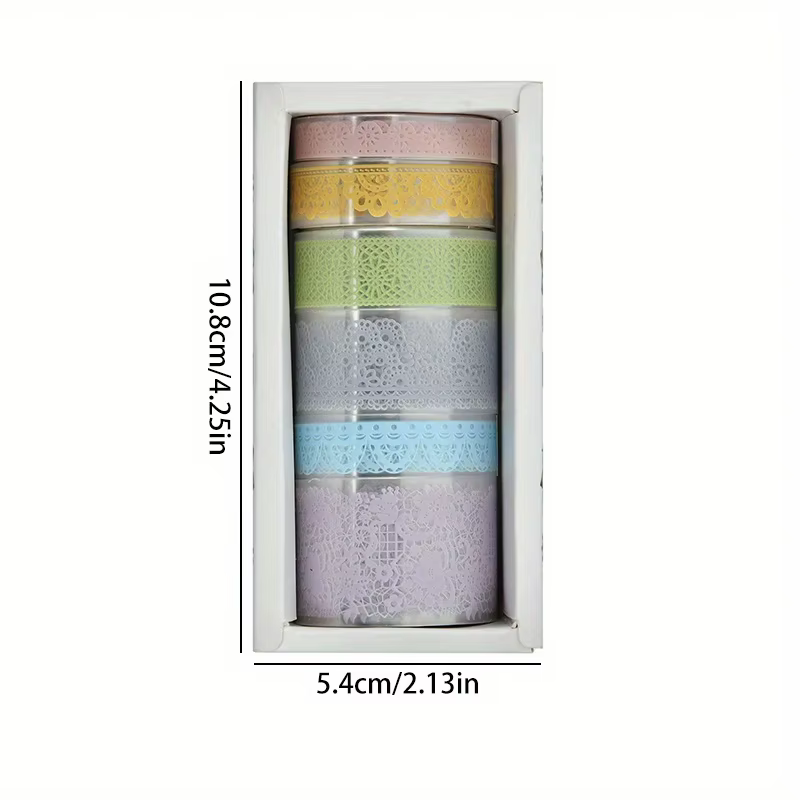 6 rouleaux de rubans adhésifs transparents en PET