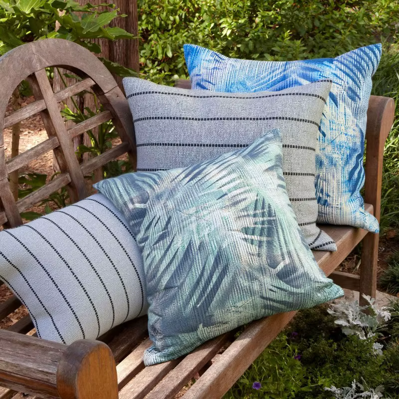Housse de coussin imperméable de luxe moderne pour l'extérieur, protection solaire, pour mobilier de patio, jardin et décoration intérieure