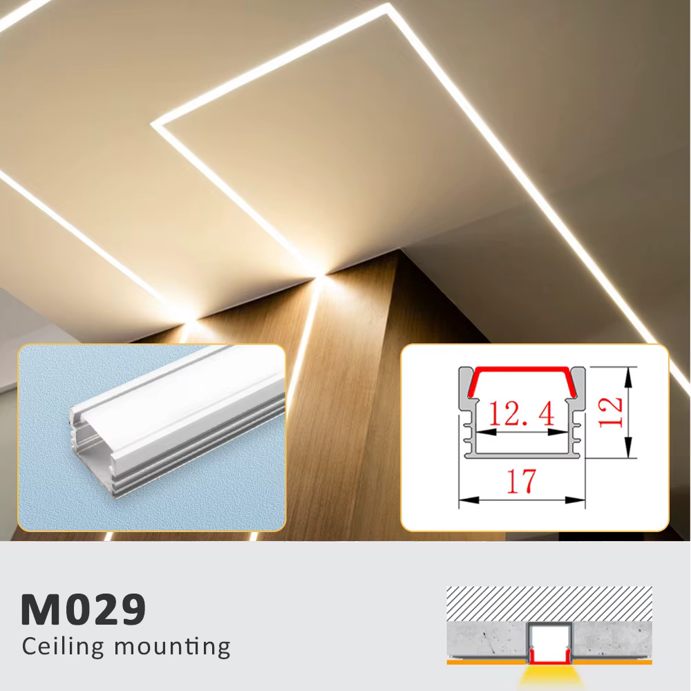 Profilé en aluminium pour bande LED encastrée