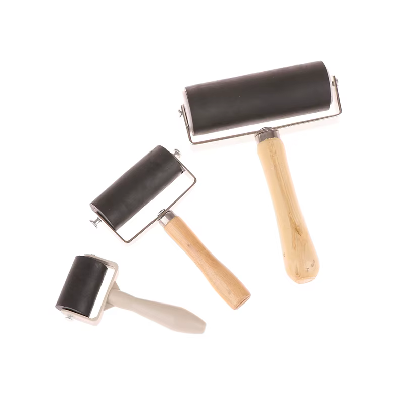 Rouleau en caoutchouc Brayer peinture à l'encre